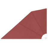 Collapsible Balcony Side Awning Terracotta 160x240 cm - Front View