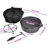 Dutch Oven 5.6 L including Accessories - Rear View