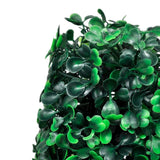 Set of 3 Artificial Boxwood Pyramid Topiary - Top-Down View