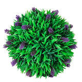 Set of 2 Artificial Boxwood Ball with Lavender 30 cm - Front View