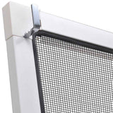 White Insect Screen for Windows 100 x 120 cm - Rear View