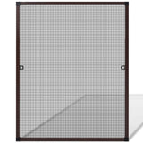 Insect Screen for Windows 80 x 100 cm Brown - Front View