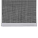 White Hinged Insect Screen for Doors 100 x 215 cm - Side View