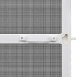 White Hinged Insect Screen for Doors 100 x 215 cm - Top-Down View