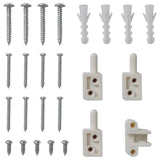 White Hinged Insect Screen for Doors 100 x 215 cm - Low Angle