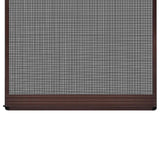 Hinged Insect Screen Manual Brown and Black 100 x 215 cm