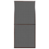 Brown Hinged Insect Screen for Doors 100 x 215 cm - Front View