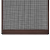 Brown Hinged Insect Screen for Doors 100 x 215 cm - Side View
