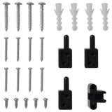 Brown Hinged Insect Screen for Doors 100 x 215 cm - Low Angle