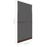 Brown Hinged Insect Screen for Doors 100 x 215 cm - Extra Image