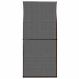 Hinged Insect Screen Manual Brown and Black 100 x 215 cm - Front View