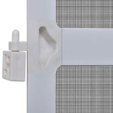 Hinged Insect Screen Manual White and Black 120 x 240 cm - Rear View