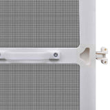 Hinged Insect Screen Manual White and Black 120 x 240 cm