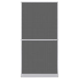 White Hinged Insect Screen for Doors 120 x 240 cm - Front View