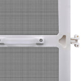 White Hinged Insect Screen for Doors 120 x 240 cm - Rear View