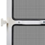 White Hinged Insect Screen for Doors 120 x 240 cm - Close-Up Angle
