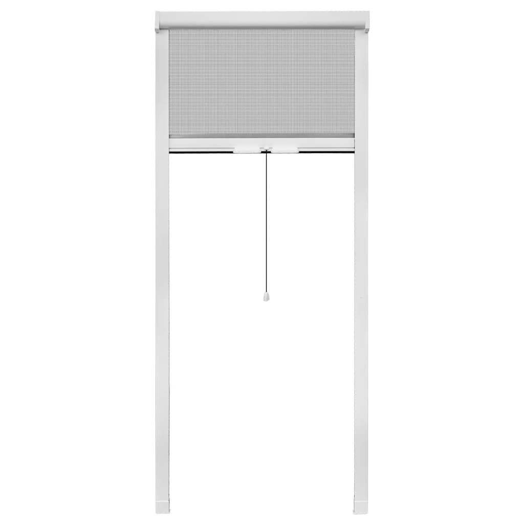 White Roll Down Insect Screen for Windows 60 x 150 cm