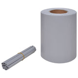 Garden Privacy Screen PVC 70x0.19 m Light Grey - Front View