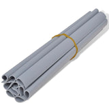 Garden Privacy Screen PVC 70x0.19 m Light Grey - Top-Down View