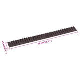 Bird Control Spikes 49 x 4.5 x 1.7 cm Set of 20 - Top-Down View