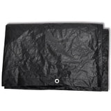 Garden Furniture Cover 8 Eyelets 180x140x90 cm - Top-Down View