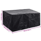 Garden Furniture Cover 8 Eyelets 240x140x90 cm - Rear View