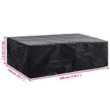 Garden Furniture Cover 8 Eyelets 300x140x90 cm