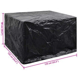 Garden Furniture Cover 8 Eyelets 135x135x90 cm - Rear View