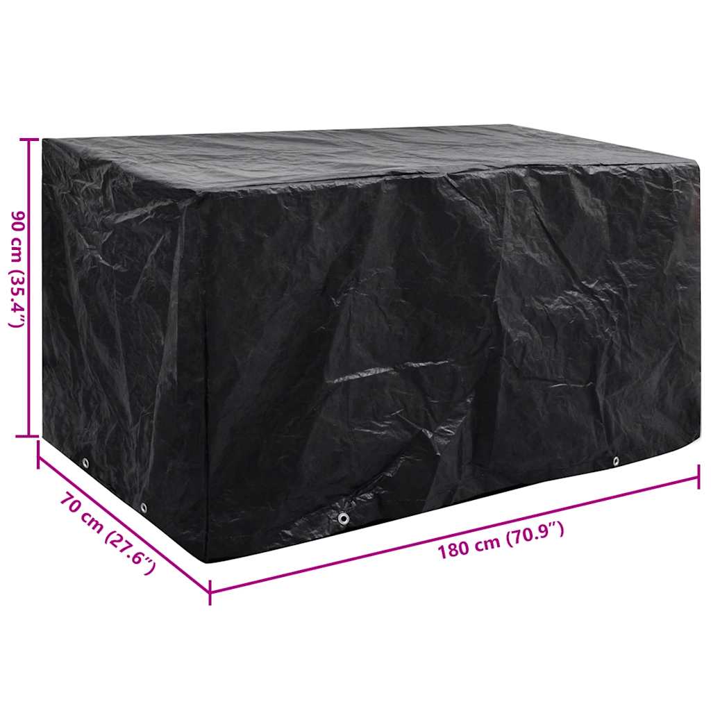 Garden Furniture Cover 8 Eyelets 180x70x90 cm
