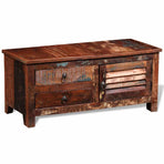 Reclaimed TV Hi-Fi Cabinet Side Cabinet Solid Wood