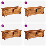 Storage Chest Rough Mango Wood