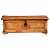 Storage Chest Rough Mango Wood - Top-Down View