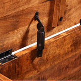 Storage Chest Rough Mango Wood - Low Angle