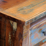 Nightstand with 2 Drawers Solid Reclaimed Wood - Extra Image