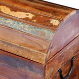 Reclaimed Storage Chest Solid Wood - Low Angle