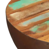 Coffee Table Bowl-shaped with Steel Base Solid Reclaimed Wood - Extra Image