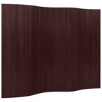 Room Divider Bamboo Dark Brown Width 250 cm Height 165 cm