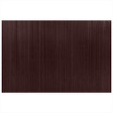 Room Divider Bamboo Dark Brown Width 250 cm Height 165 cm - Side View