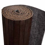 Room Divider Bamboo Dark Brown Width 250 cm Height 165 cm