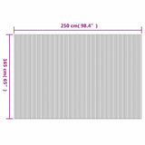 Room Divider Bamboo Dark Brown Width 250 cm Height 165 cm