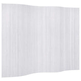 Room Divider Bamboo White Width 250 cm Height 165 cm