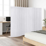 Room Divider Bamboo White Width 250 cm Height 165 cm