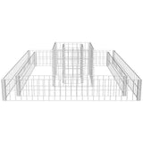 Gabion Planter Galvanised Steel 120x120x20 - 45-Degree Angle