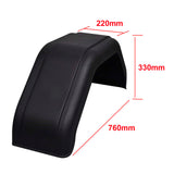 2x Mudguard for Trailer Wheels 220 x 760 mm - Rear View