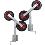 Boat Trailer Double Wheel Bow Support Set of 2 59 - 84 cm - Top-Down View