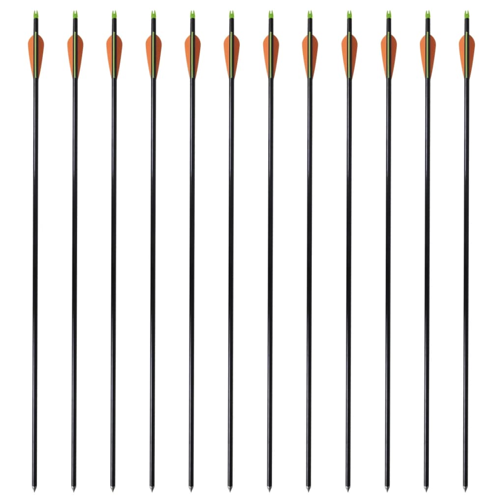 Standard Compound Bow Arrows 30" 0.8 cm Fiberglass 12 pcs