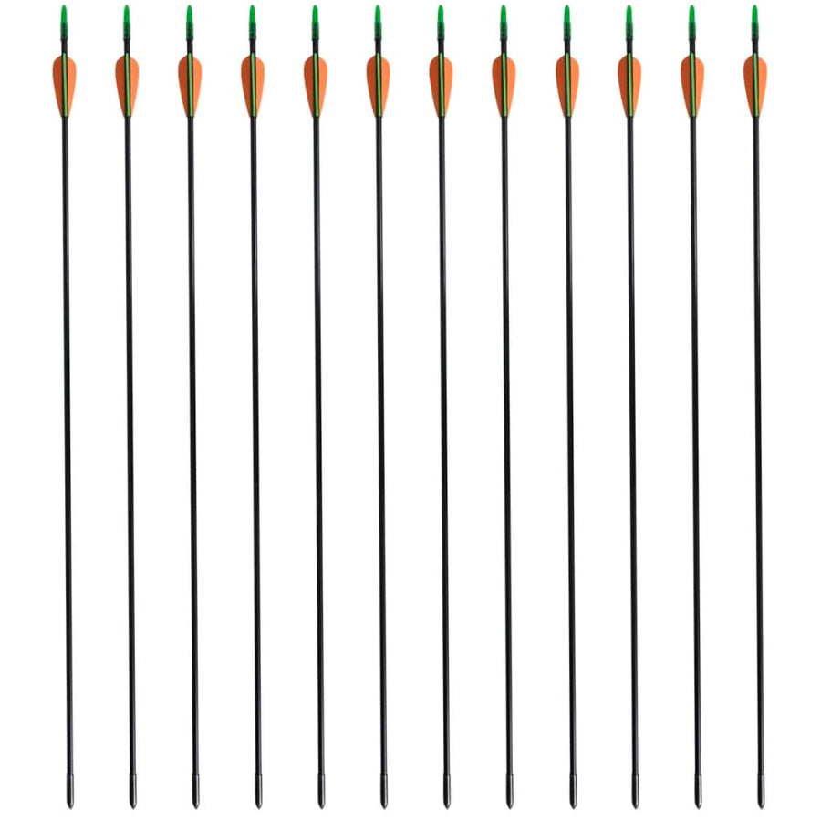 Standard Recurve Bow Arrows 30" 0.6 cm Fiberglass 12 pcs