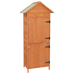 Garden Storage Cabinet Brown 42.5x64x190 cm