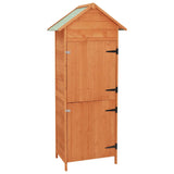 Garden Storage Cabinet Brown 42.5x64x190 cm - Front View