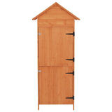 Garden Storage Cabinet Brown 42.5x64x190 cm - Side View